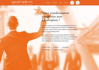 accueil du site Quatre Épices
