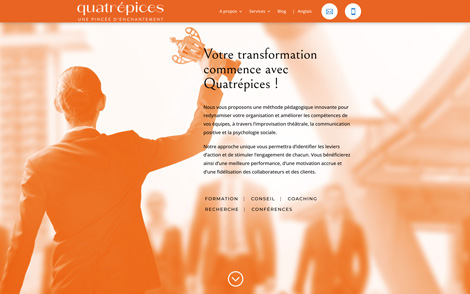accueil du site Quatre Épices